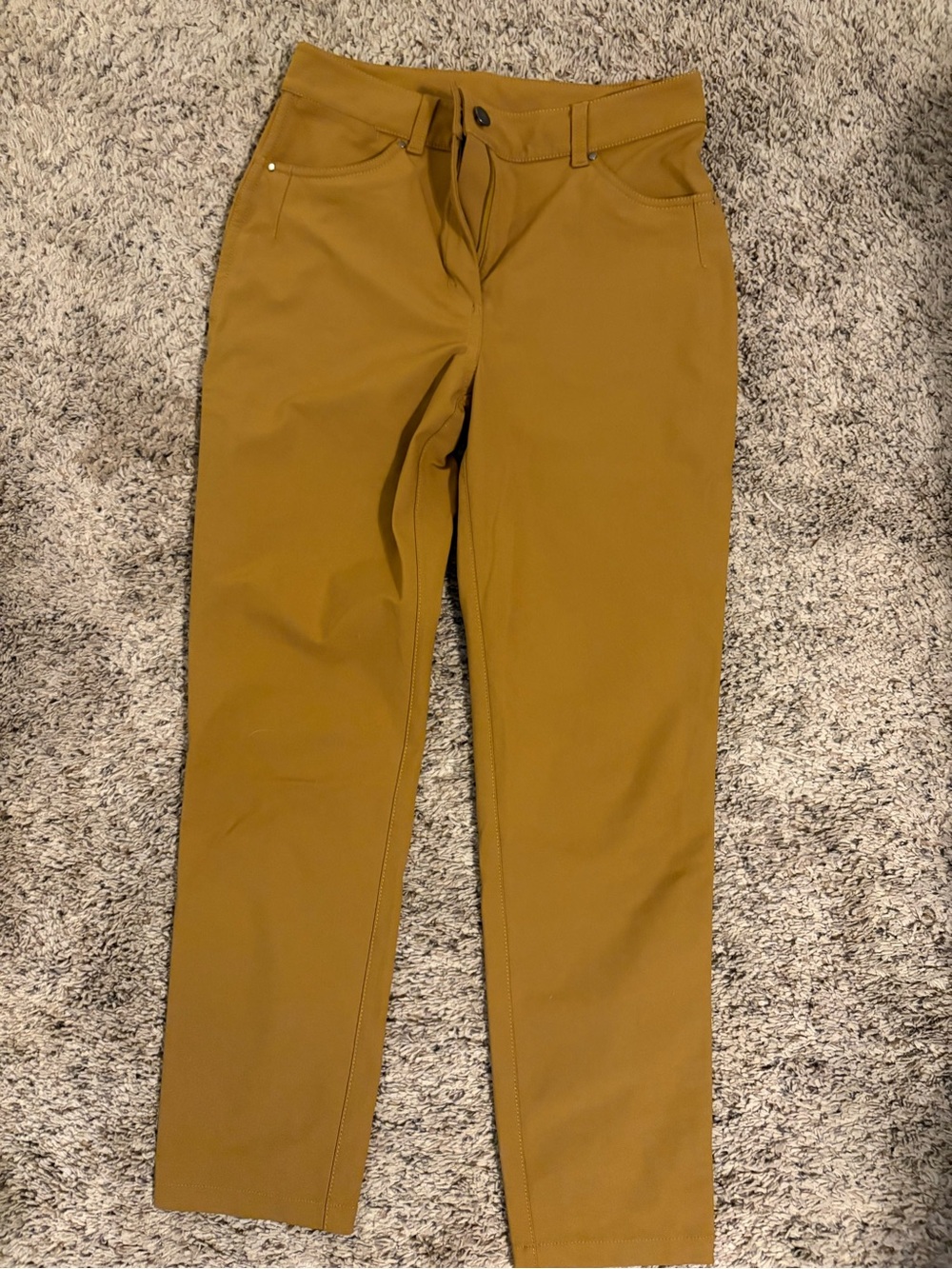 Women’s Lululemon Mustard Brown Straight-Leg Pants